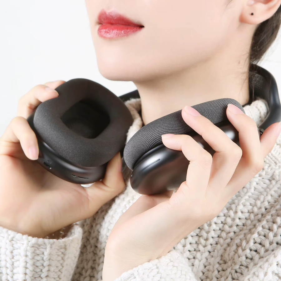 Apple Ersatz-Ohrpolster für AirPods Max Over-Ear Kopfhörer aus Mesh-Stoff mit Memory-Schaum und Magnet in Blau - Bild 3