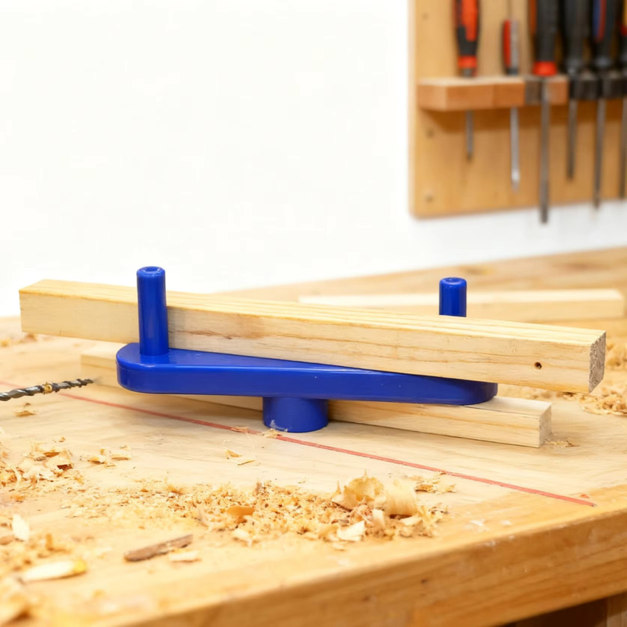 Magnetischer Zentrierfinder und Linienmarkierer für die Holzbearbeitung in Blau - Bild 6