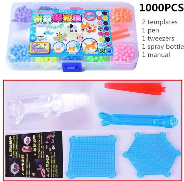 Linyi toy car DIY Wassersprüh-Zauber-Klebperlen Spielzeugset, ab 3 Jahre - Bild 1