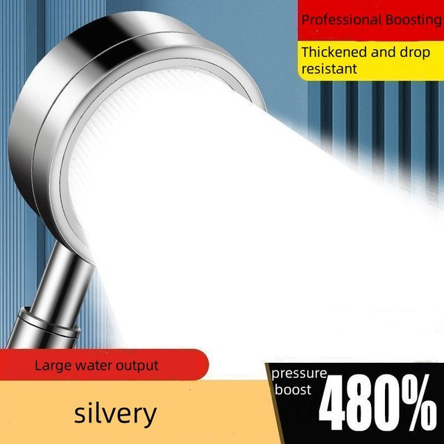 Xiaomi Duschkopf aus Edelstahl 304 in Silber Chrome, runder Hochdruck-Duschkopf für dein Badezimmer - Bild 1