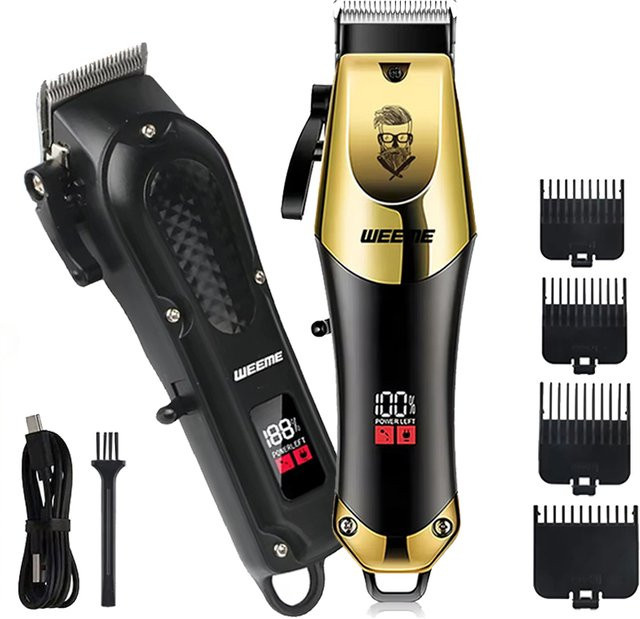 XMSJ Elektrischer Haarschneider und Barttrimmer, Schwarz, Herren - Bild 1