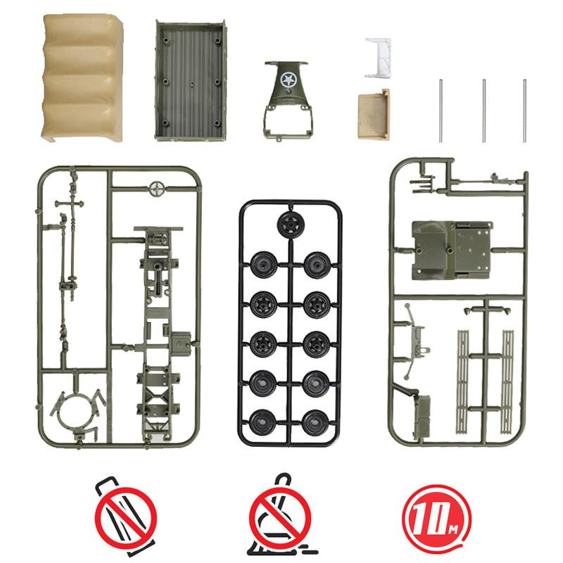 4D Cckw353 Geländegänger M3A1 Halbkettenpanzer, Plastik Bausatz, 1:72 - Bild 1