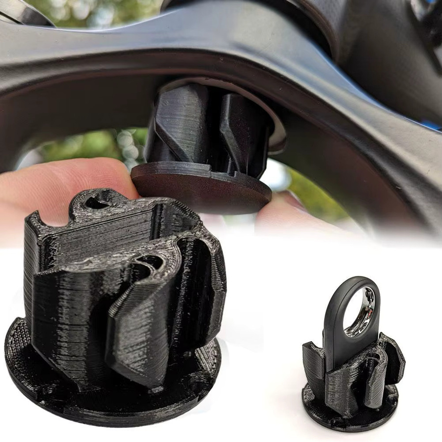 Samsung SmartTag2 Fahrrad Gabel Rohr Montage Halterung in Schwarz für Radfahren Zubehör - Bild 4
