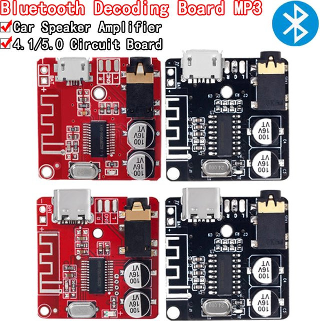 Si Tai&SH MP3 Bluetooth Decoder Board mit USB-C als Audio-Verstärker und Stereo-Empfängermodul für Auto-Lautsprecher 5V - Bild 1