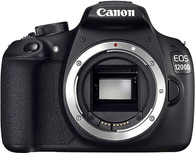 Canon EOS 1200D DSLR-Kamera mit APS-C Sensor in Schwarz - Bild 1