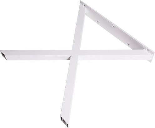 dieda Tischuntergestell X-Form aus Stahl in Weiß, B/H/T: 70,0 x 71,0 x 10,0 cm - Bild 1