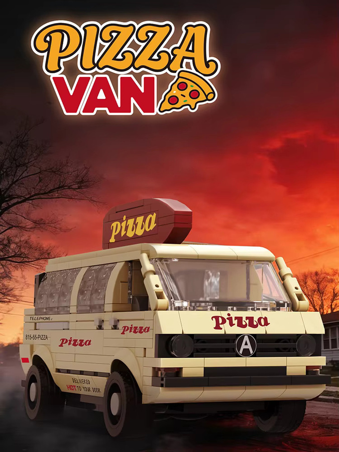 AMAZINGBLOKS Pizza-Van, Bausatz, 528 Teile - Bild 6