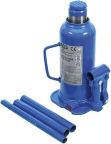 BGS Hydraulischer Flaschen-Wagenheber 12 t in Blau aus Stahl - Bild 1