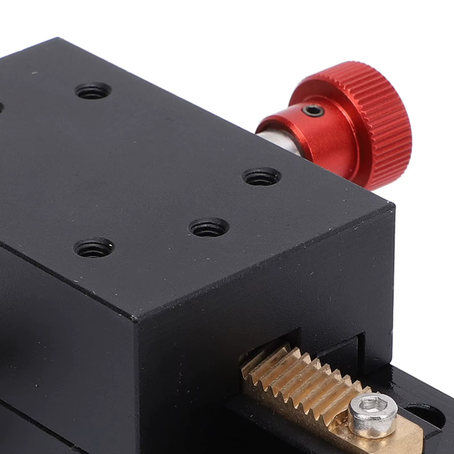 KKMOON X-Achsen-Wegsplattform mit 40-mm-Hubgetriebe und manueller Schwalbenschwanznut-Schiebeblattform in Schwarz - Bild 5