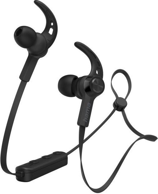 Hama Freedom Run Bluetooth In-Ear Kopfhörer mit Mikrofon und Ear-Hook in Schwarz - Bild 1