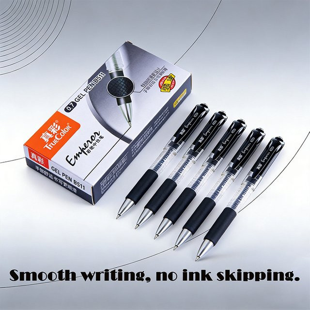 Truecolor Gelschreiber Schwarz 0,7mm 10er-Pack - Bild 1