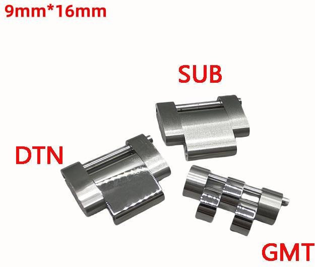 MUZIJING Uhrenarmband-Verlängerungsglied, Edelstahl, Silber, 16 mm - Bild 1