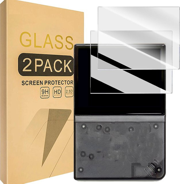 Liser Schutzfolie aus gehärtetem Glas für die MIYOO Mini Plus Spielkonsole, transparent - Bild 1