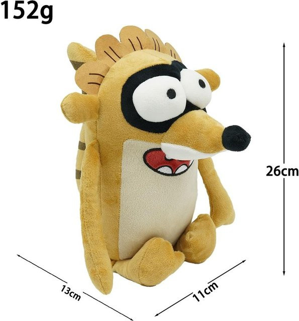 Yiran toy Regular Show Plüschtier, Mordecai Rigby Benson Skips, 30cm - Bild 1