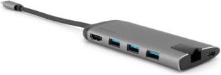 Verbatim USB-C Multiport-Hub Dockingstation mit HDMI, Ethernet/LAN und USB-C in Schwarz - Bild 1