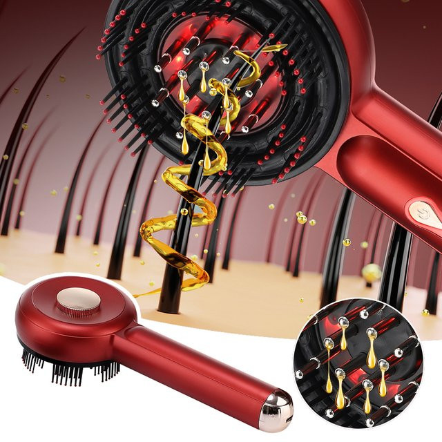 Hailicare Elektrischer Mikrostrom-Massagekamm, rotes Licht, Unisex - Bild 1