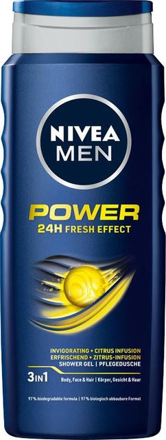 Nivea Power Refresh Duschgel, 500 ml, Herren - Bild 1