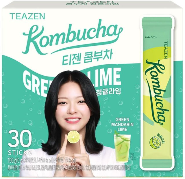 Teazen Kombucha Instant-Drink Green Mandarin Lime 30 Stück - Bild 1