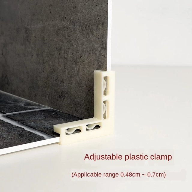 luxuglow Fotografie Kunststoff-Eckschnalle in Weiß für Hintergrundplatten mit 7 mm Dicke - Bild 1