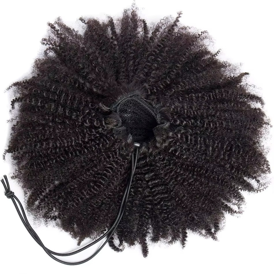 Dula A Hair Afro Kinky Curly Pferdeschwanz, Clip-in-Extensions, Unisex - Bild 3