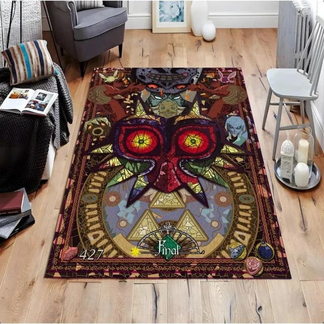 Rouxin eight The Legend of Zelda Majora's Mask Gaming-Teppich, rutschfest und waschbar, B/T: 60 x 40 cm - Bild 1