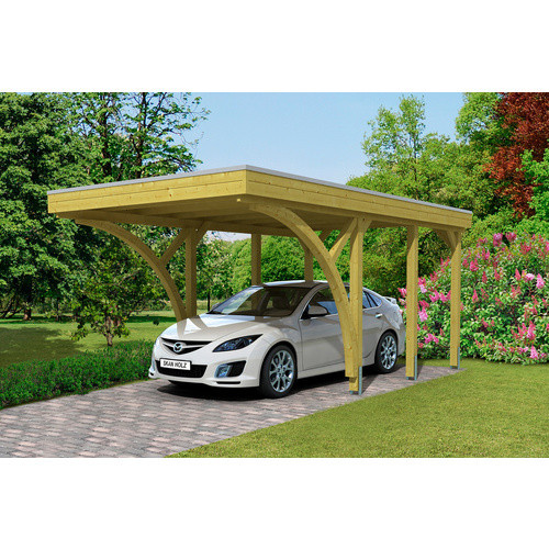 SKANHOLZ Carport Friesland Set 6, braun, B/T: 314 x 555 cm, Firsthöhe: 241 cm, imprägniert - Bild 2