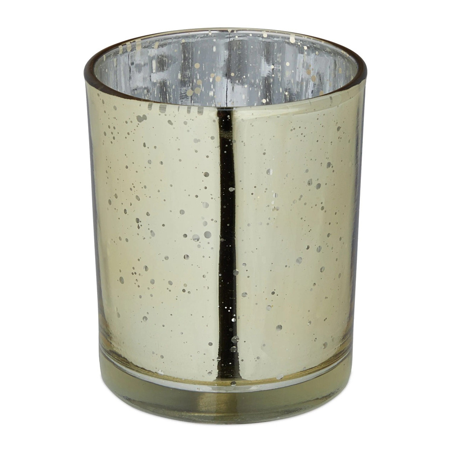 Relaxdays Teelichtgläser aus Glas in Gold, 12er Set, rund, Höhe: 7,0 cm, Durchmesser: 8,5 cm - Bild 2