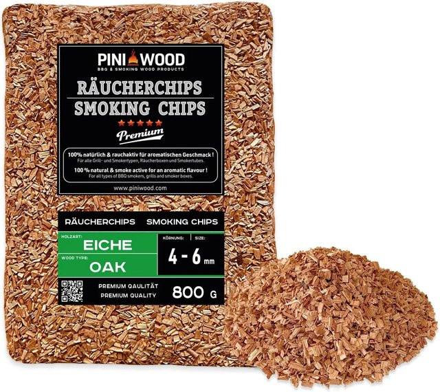 PINI Räucherchips Eiche 800 g - Bild 1