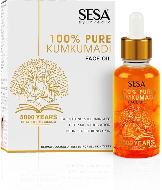 Sesa Kumkumadi Gesichtsöl, 15 ml, für trockene Haut - Bild 1