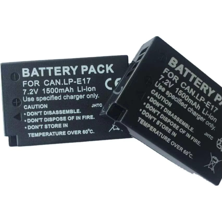 Canon LP-E17 Kamera Akku 1500 mAh in Schwarz für EOS R8 RP R10 R50 200D 250D M3 M5 M6 750D 760D T6i T6s 800D 850D Kiss X8i - Bild 2