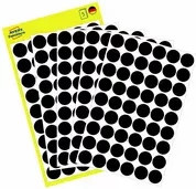 Avery Zweckform Markierungspunkt aus Papier in Schwarz, Durchmesser: 12 mm - Bild 1