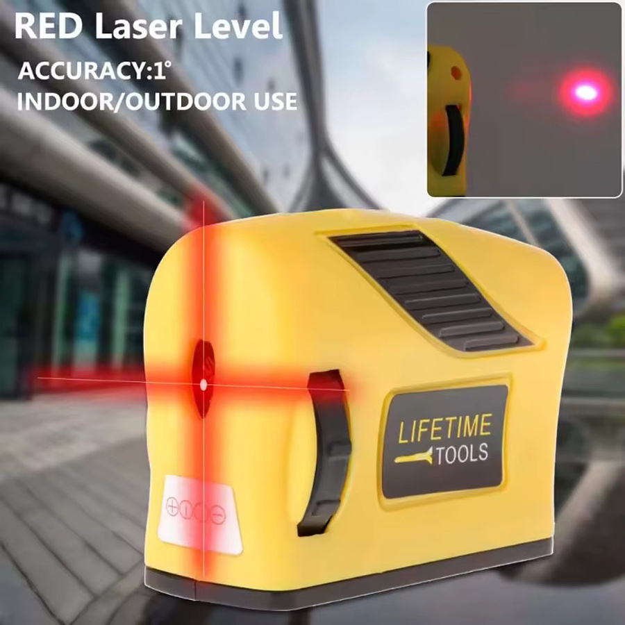 Ninth World Infrarot-Laser-Nivelliergerät mit Schneidstrahl, 360 Grad einstellbar für horizontale und vertikale Kreuzlinien, manuelles Messwerkzeug - Bild 3