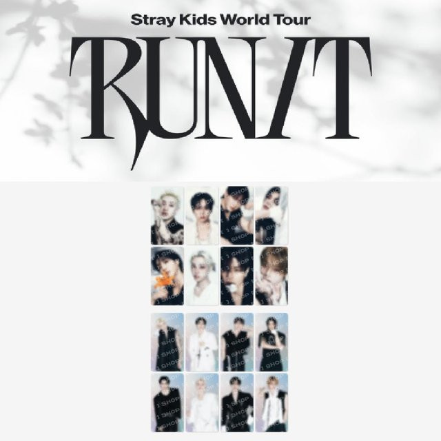 Stray Kids RUN IT SEOUL, Spezielle Sammelkarte, 10er Set, Weiß - Bild 1