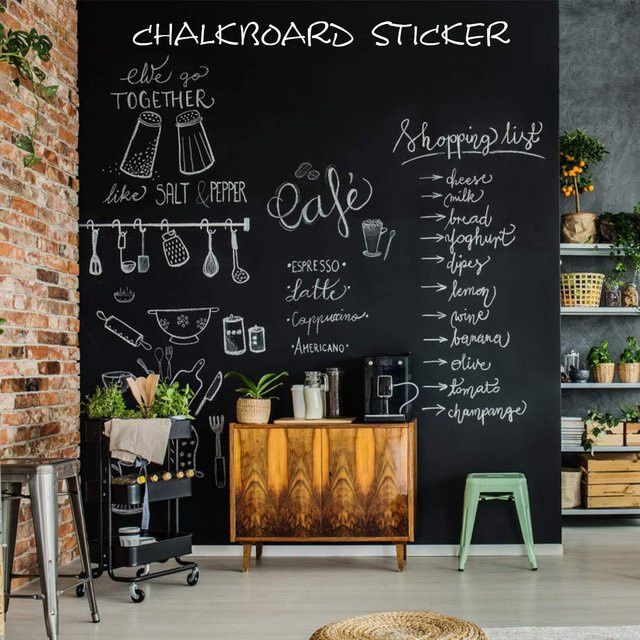 Office Duty Selbstklebendes Tafelpapier in Schwarz für Wandaufkleber und Graffiti-Schreibpapier - Bild 1