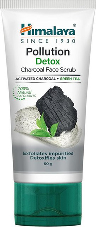 Himalaya Pollution Detox Charcoal Gesichtspeeling, 50 g, Normale Haut