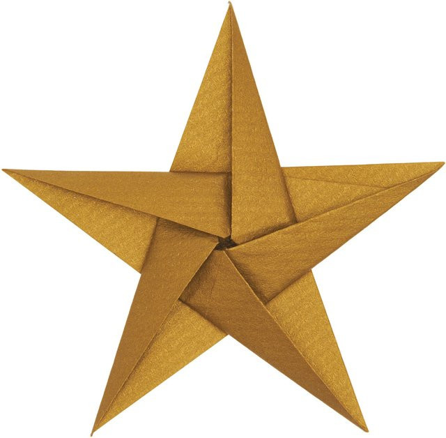 Rico Design Paper Poetry Bascetta Origamipapier Gold-Silber, B/H: 10 x 10 cm - Bild 1