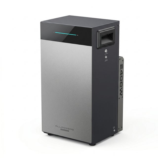 ALLPOWERS BS2500 PRO Balkon-Solarspeicher Hybrid-Solaranlage 2,6kWh 2400W mit LiFePO4-Batterie in Grau - Bild 1