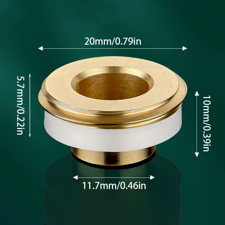 10-teiliges Set aus Kupfer-Dichtscheiben in Gold für die Armaturen-Installation zur Schnellmontage von Innen- und Außenarmaturen - Bild 2