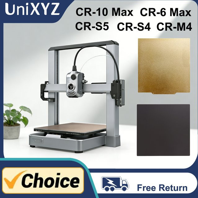 Magnetische PEI-Bauplatte in Gold für Creality 3D-Drucker CR10 Max, CR S4, CR S5, CR6 Max und CR M4 - Bild 1