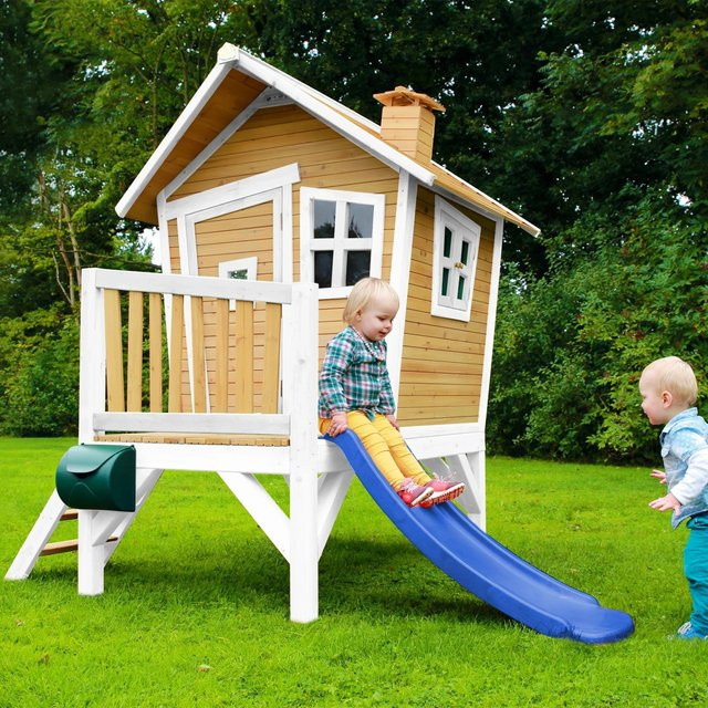 Axi Robin Spielhaus Braun Weiß Blau ab 2 Jahren - Bild 1