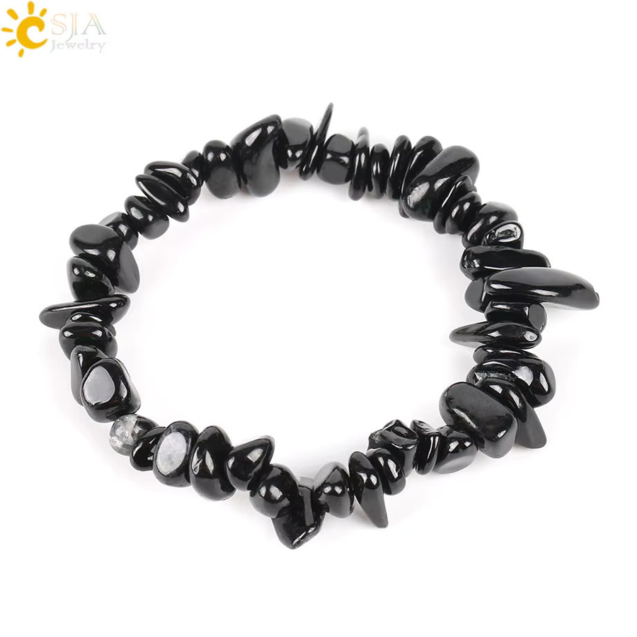 CSJA Jewelry Armband, Schwarzer Turmalin, Herren - Bild 2