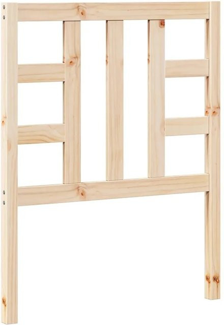 vidaXL Kopfteil aus Massivholz Kiefer in Braun, rustikale Optik, B/T/H: 81 x 4 x 100 cm - Bild 1