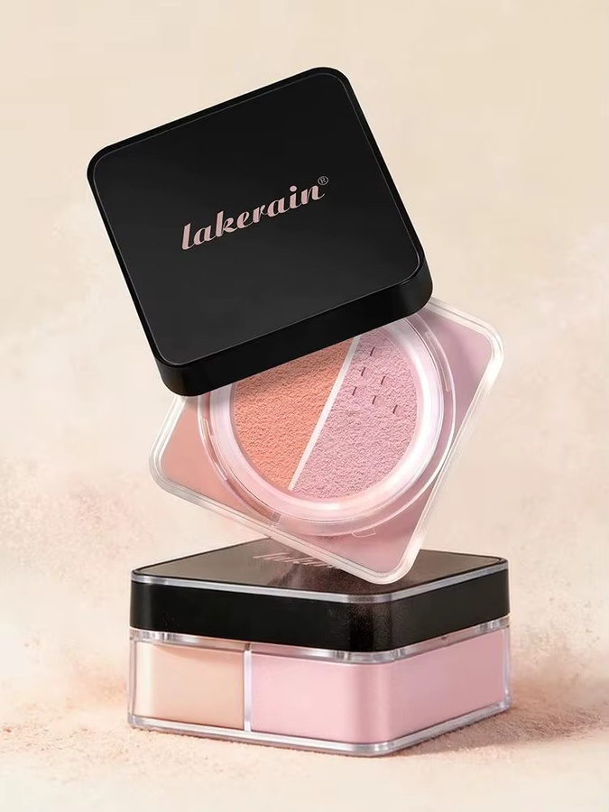 Huda Bake Loose Powder Brightening & Correcting Duo, Mattierendes Puder - Bild 7
