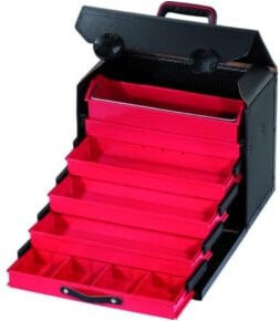 Parat Werkzeugtasche aus Rindleder mit 5 Schubladen, Farbe: Schwarz, B/T/H: 41,0 x 22,0 x 31,0 cm - Bild 1