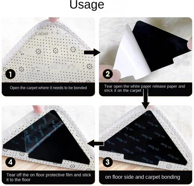VIKAMA PVC Universal Teppich Fußmatte und Krabbelmatte mit rutschfestem doppelseitigen Aufkleber - Bild 1