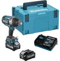 Makita Akku-Schlagschrauber XGT TW001GM201 40V mit 2 Akkus und Ladegerät im MAKPAC, Blau/Schwarz - Bild 1