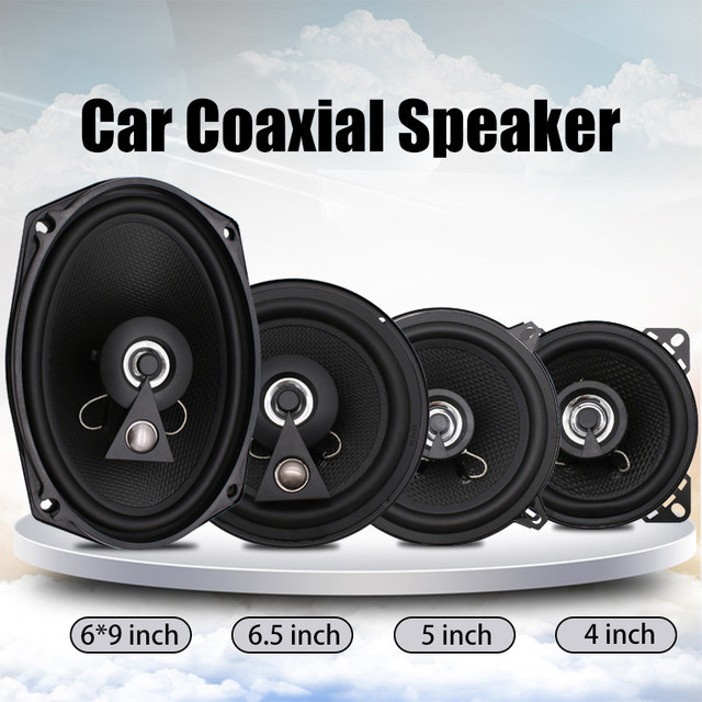 KUERL HiFi Auto Koaxial-Lautsprecher Set, Vollbereich Stereo Audio, Schwarz, 1 Paar - Bild 1