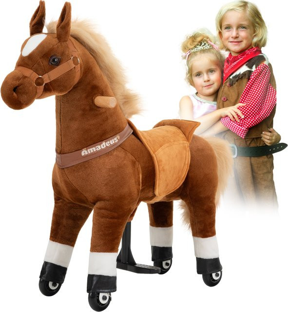 Miweba Pony Amadeus Spielpferd zum Reiten 4-8 Jahre brown - Bild 1