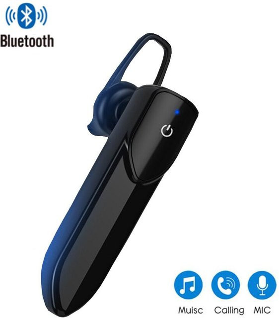 Kebidumei V19 Drahtlose Bluetooth In-Ear Kopfhörer mit Stereo-Haken und Freisprecheinrichtung in Schwarz - Bild 1