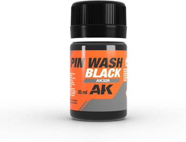AK Interactive Black Pin Wash, Schwarz - Bild 1
